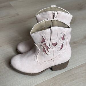Pop Kids Boots in Light Pink and Brown